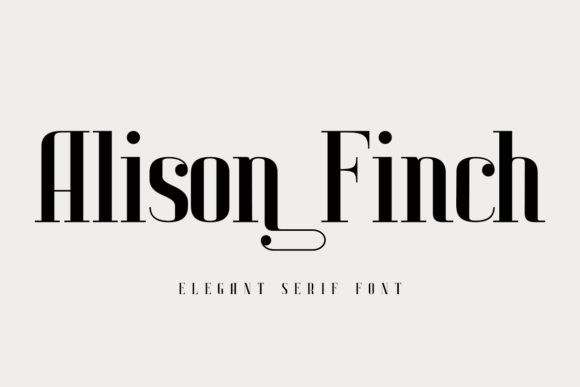 Alison Finch: A Styled Serif Font for Digital Branding