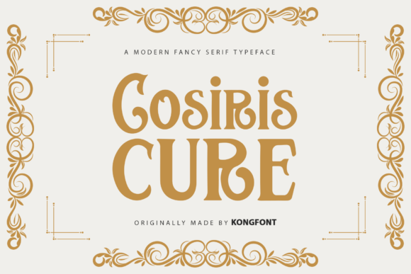 Cosiris Cure: A Playful Serif Script for Editorial Design