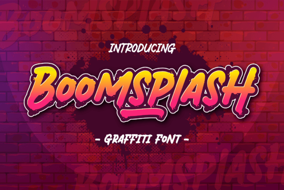 Craft Bold Products with the Edgy Boomsplash Graffiti Font