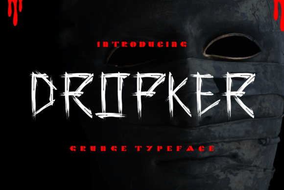 Dropker: A Spooky Handmade Typeface for Digital Design