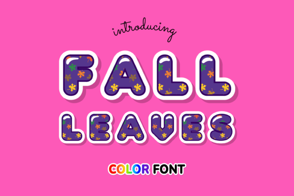 Fall Leaves: A Warm, Versatile Color Font for Autumn Branding