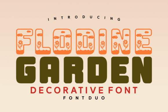 Flodine Garden Solid: Decorative Font for Modern Brand Campaigns