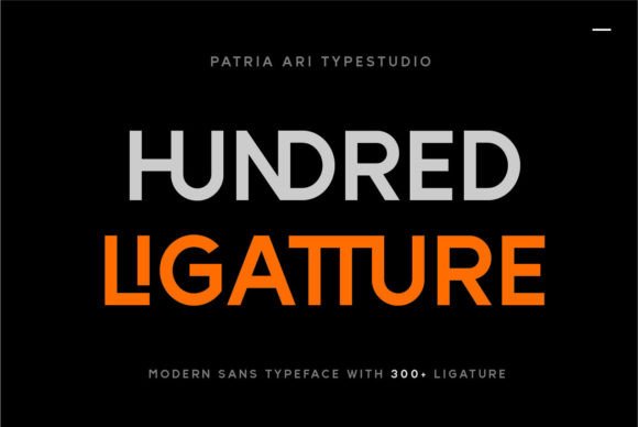 Hundred Ligatture: The Sans Serif Font That Makes Small Brands Look Polished