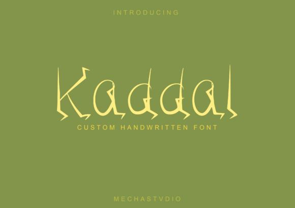 Kaddal: A Display Font Built for Bold First Impressions