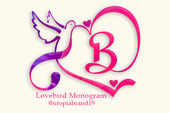 Lovebird Monogram: A Decorative Font for Handmade Products