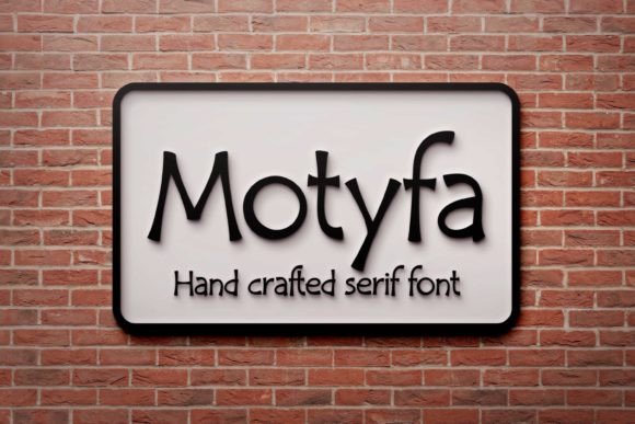 Motyfa: A Handcrafted Serif Font for Modern Web Design