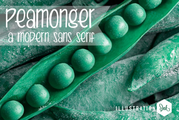 Peamonger: A Slim Sans Serif Font for Digital Design