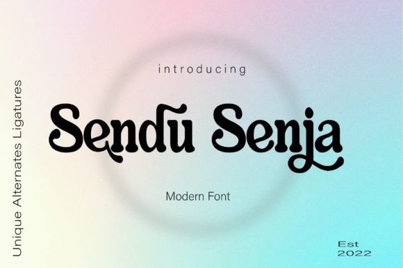 Sendu Senja: A Modern Serif Font for Engaging Campaigns