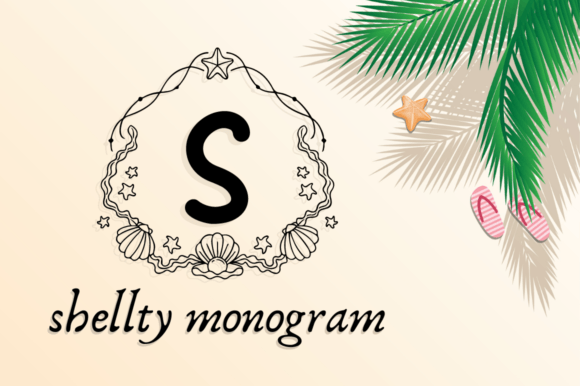 Shellty Monogram: A Summer Font That Gives Your Small Business a Polished Edge