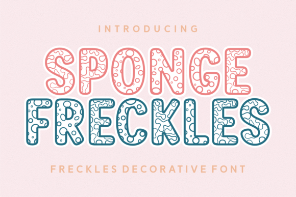 Sponge Freckles: A Playful Decorative Font for Bold Branding