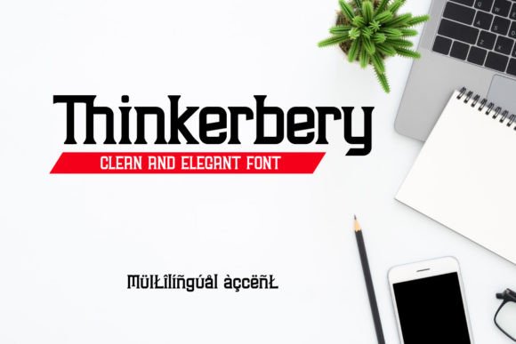 Thinkerbery: A Clean Serif Font for Handmade Products and Craft Projects