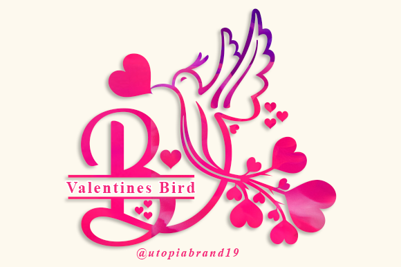 Valentines Bird Monogram: A Decorative Font with Genuine Charm for Branding